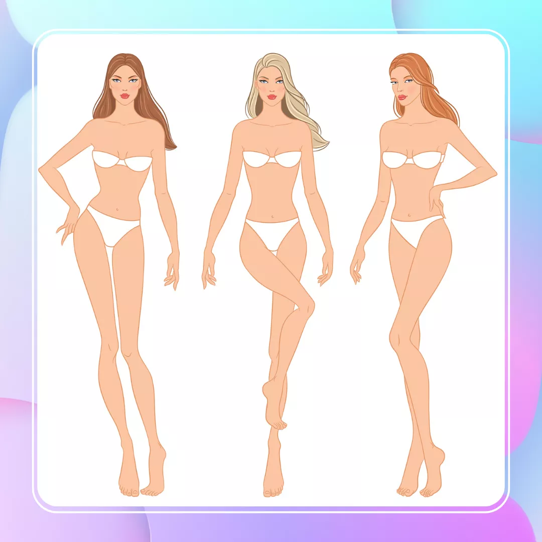 Three models showing body proportion optimization after using undress AI clothes remover.