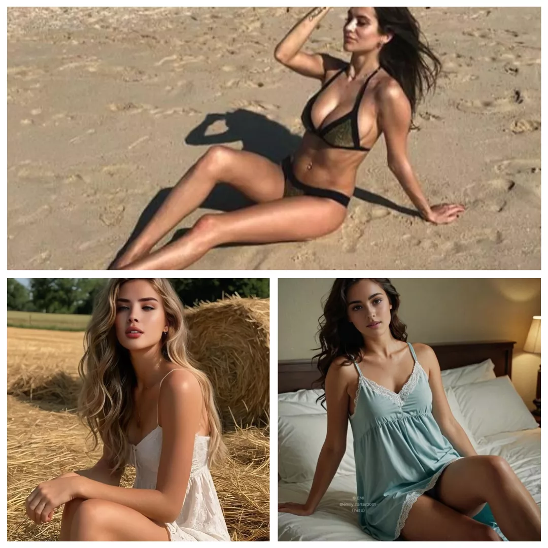 Woman in various complex backgrounds with clothes removed by the undress AI tool.